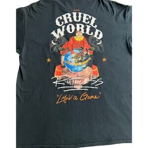 NovaMen men’s size Size XL Cruel World Graphic T Shirt 100% cotton